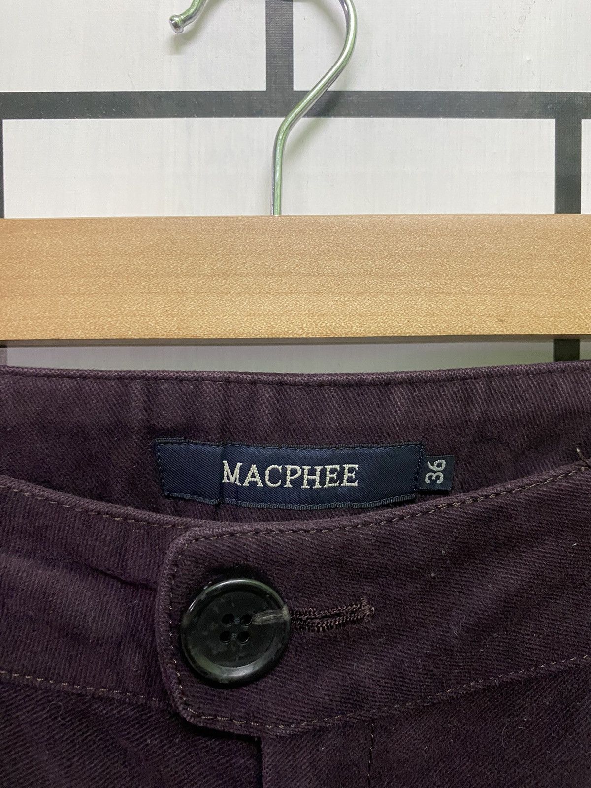 Japanese Brand - Flare MACPHEE Purple Bootcut No Pocket Pants - 9