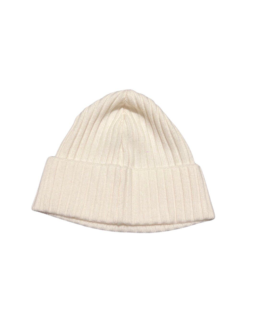 Cashmere leather plus cross patch beanie - 2