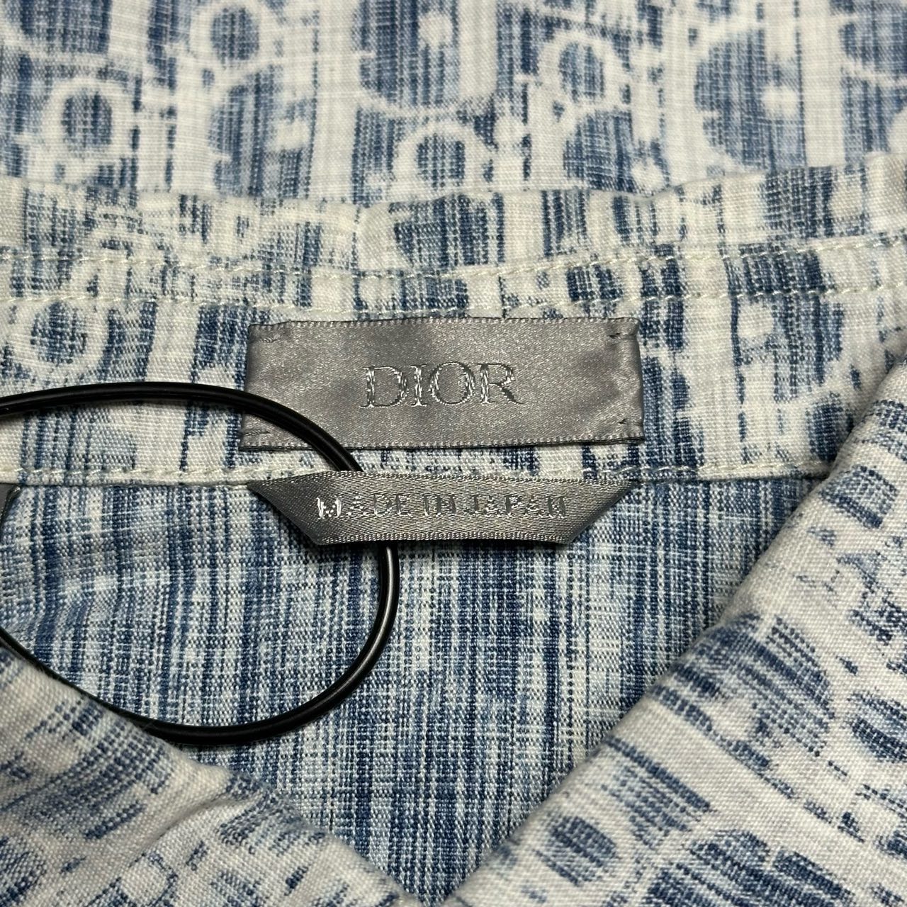 Dior blue all-over monogram washed denim shirt jacket - 3
