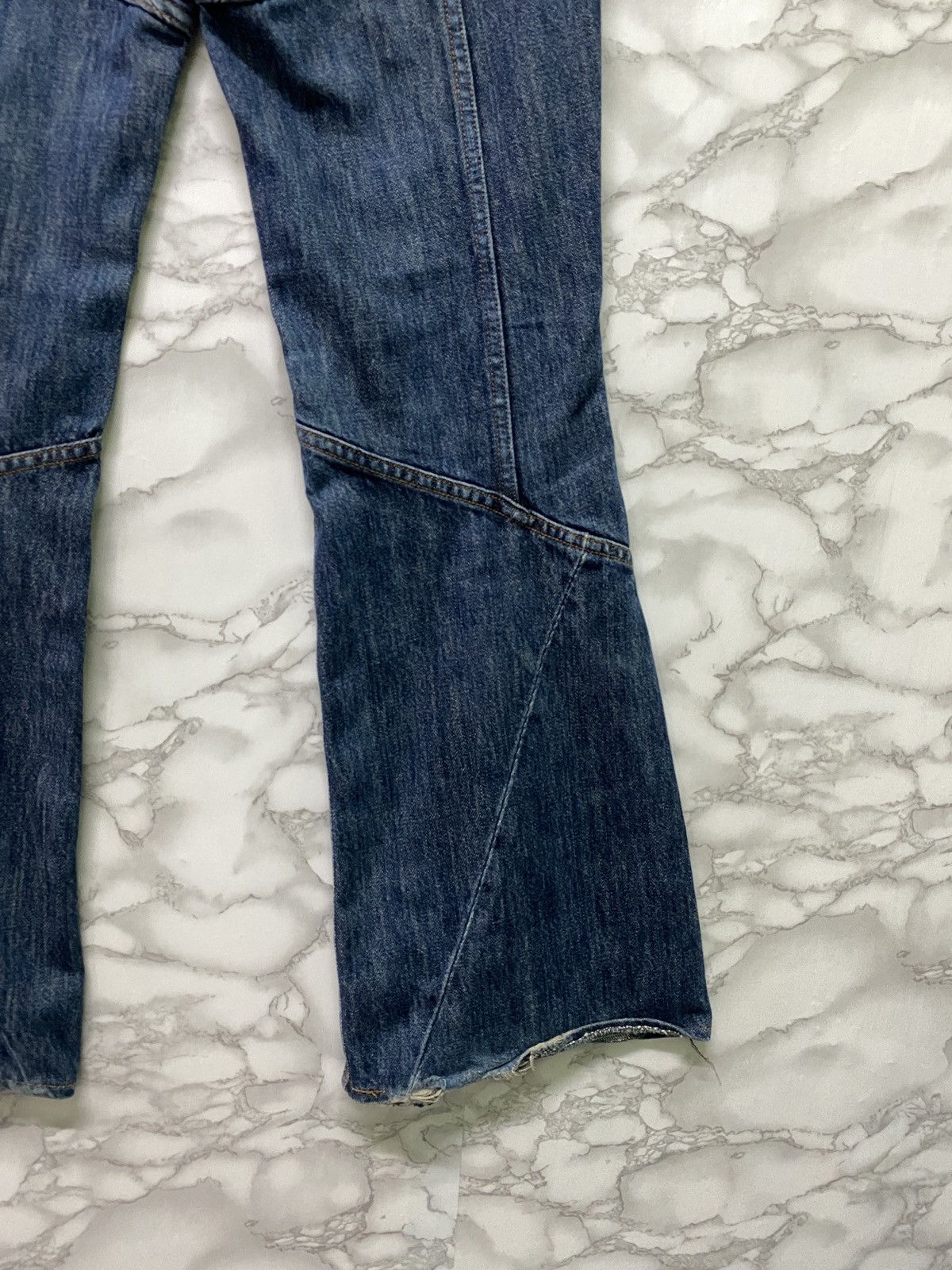 Vintage - DIESEL INDUSTRY Flared Reconstructed Low Rise Denim - 14