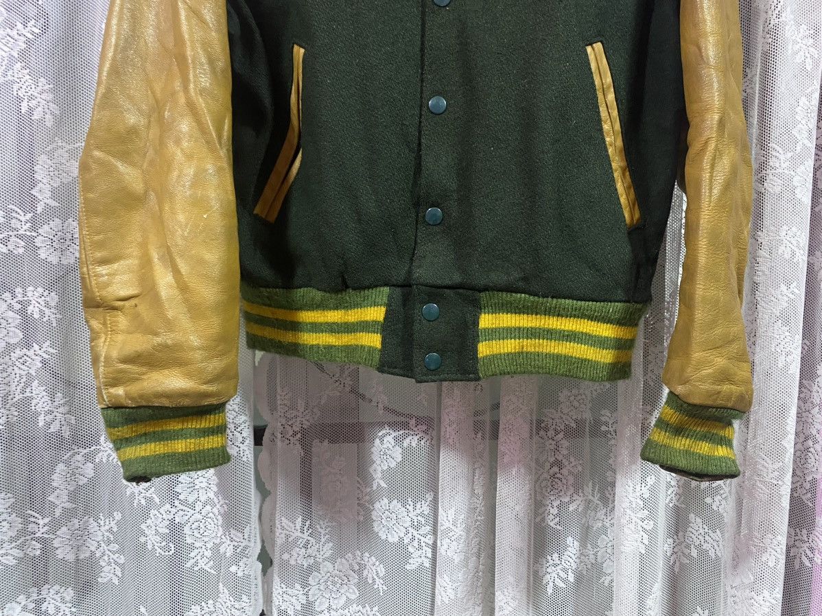 Golden Bear Wool Leather Varsity jacket - 4