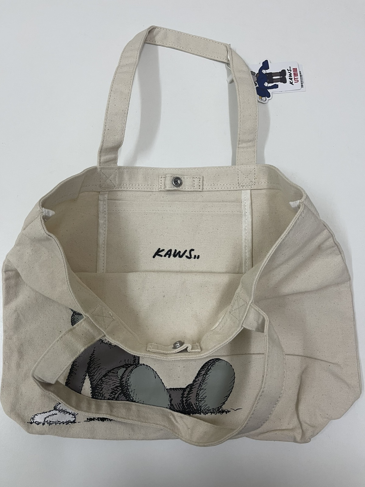 Vintage - Kaws Tote Bag Limited Edition / Uniqlo / Evangelion / Rare - 7
