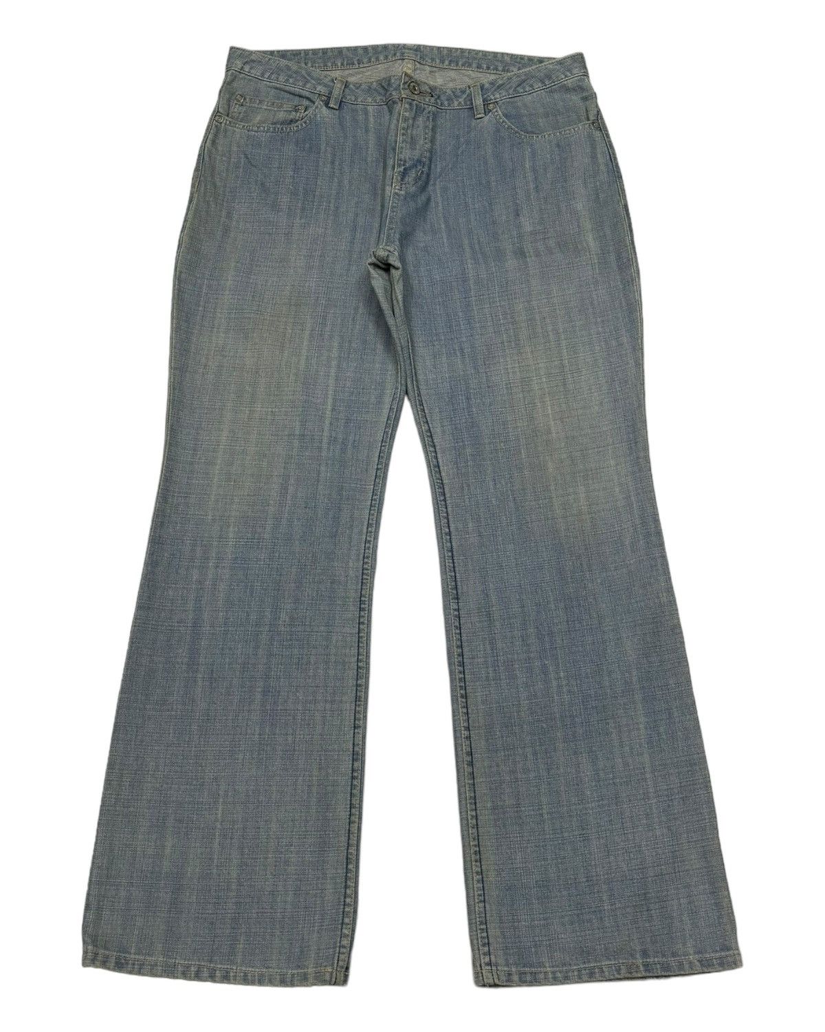 Vintage - MASTERPIECE HECTIC FLARE BAGGY DENIM JEANS - 1