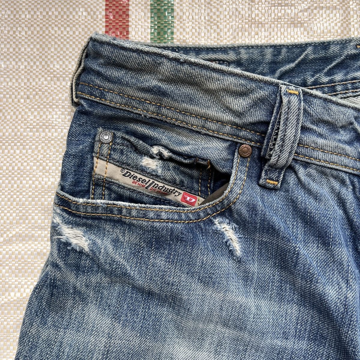 Distressed Diesel Black Zatiny Denim Jeans Made In Italy - 12