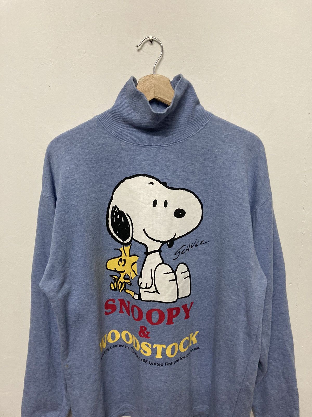 Peanuts - Snoopy and Woodstock Turtle Neck Sweatshirt - 3