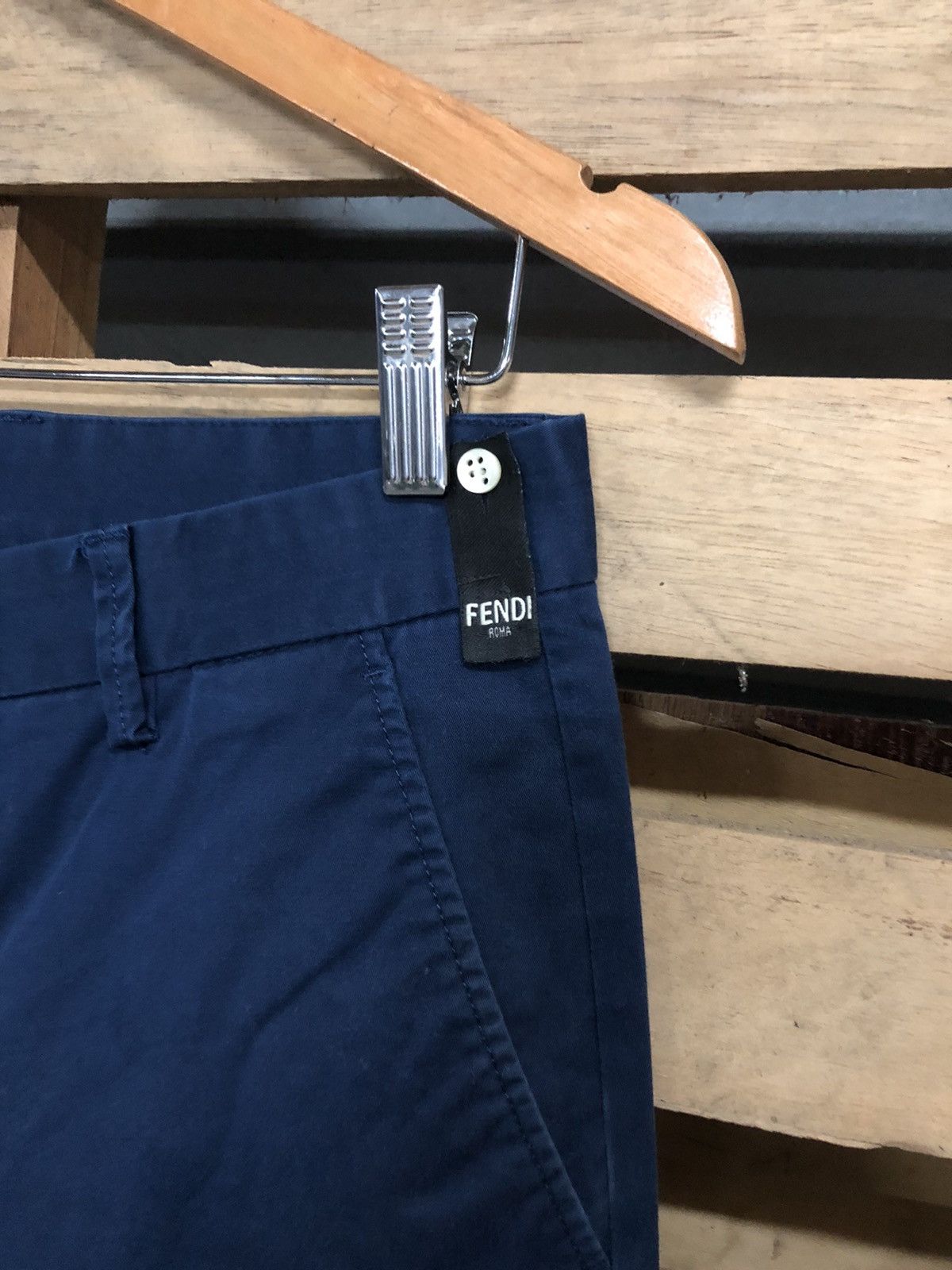 Fendi Trousers Casual Basic Logo Italy Made - 6
