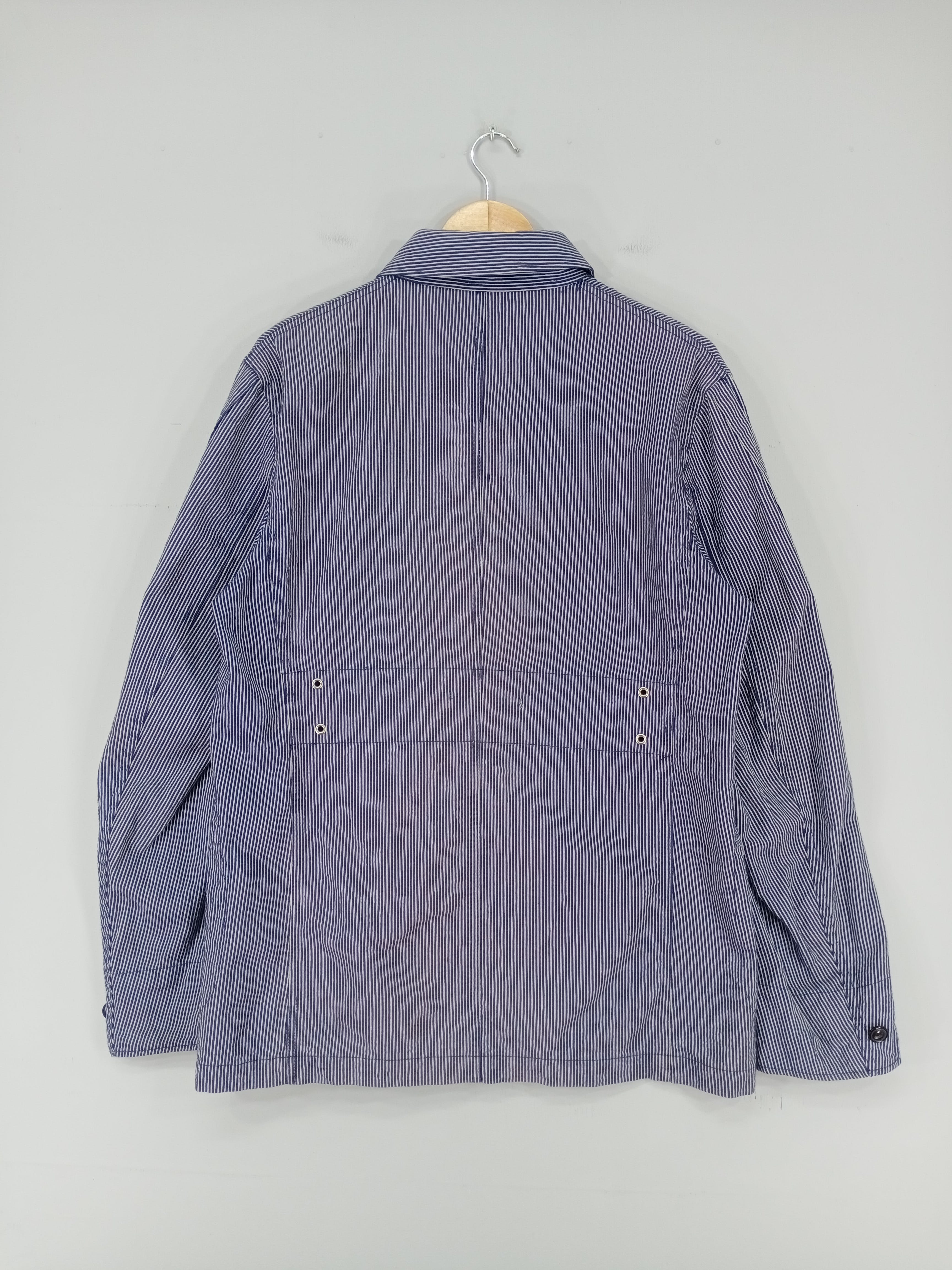 Japanese Brand - 💥RARE💥Vintage PPFM Hickory Stripe Button Workwear Jacket - 12