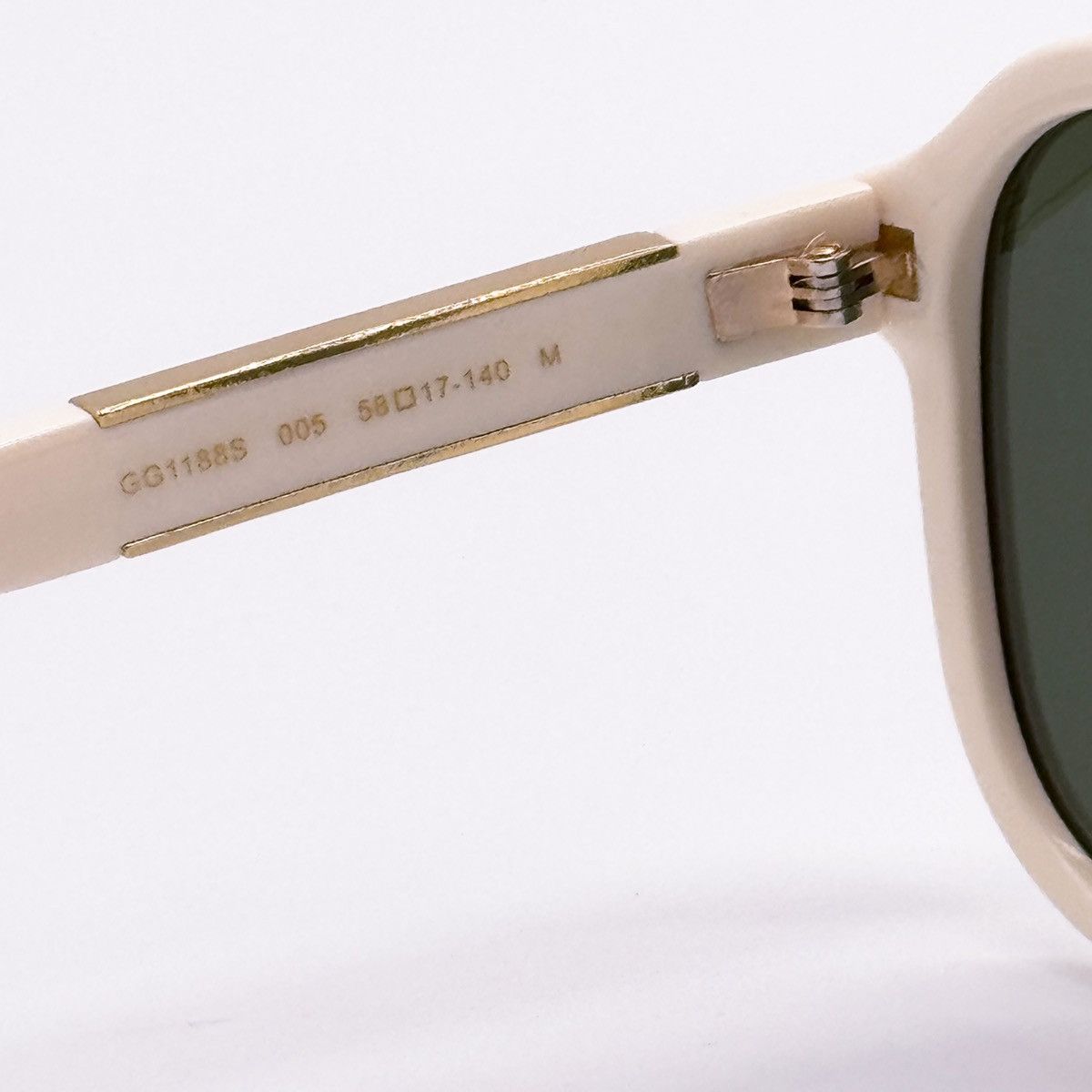 NEW GUCCI GG1188S 005 AVIATOR WHITE UNISEX SUNGLASSES GUCCI - 9