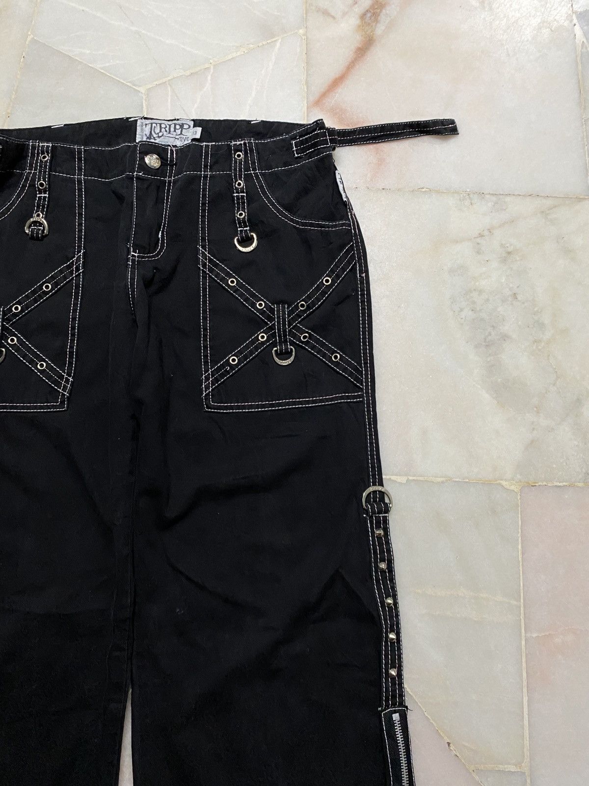 💥Flare💥Vintage 90s Studded Tripp Punk Chrome hearts Inspired - 5