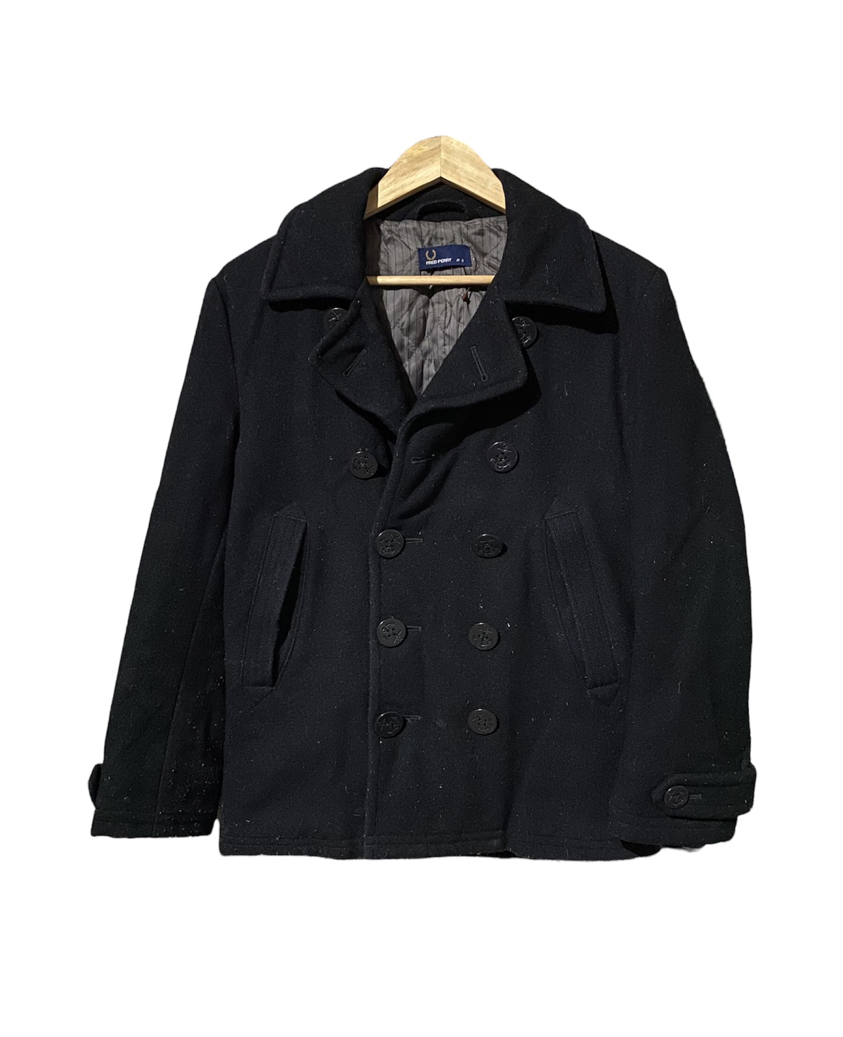 🔥SALE🔥FRED PERRY PEA COATS WOOL FABRIC - 1
