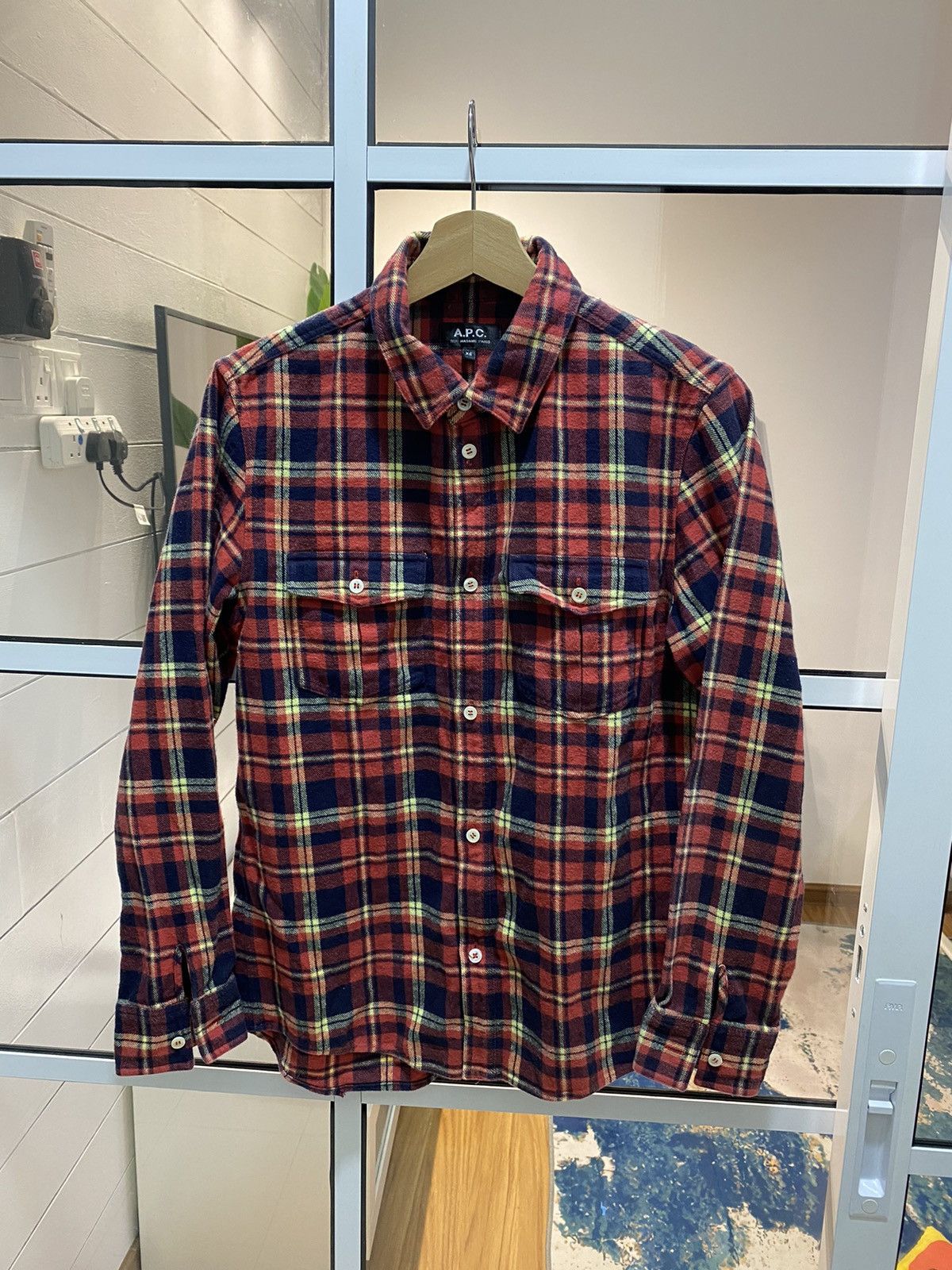 Plaid Flannel Button Up Shirt - 2