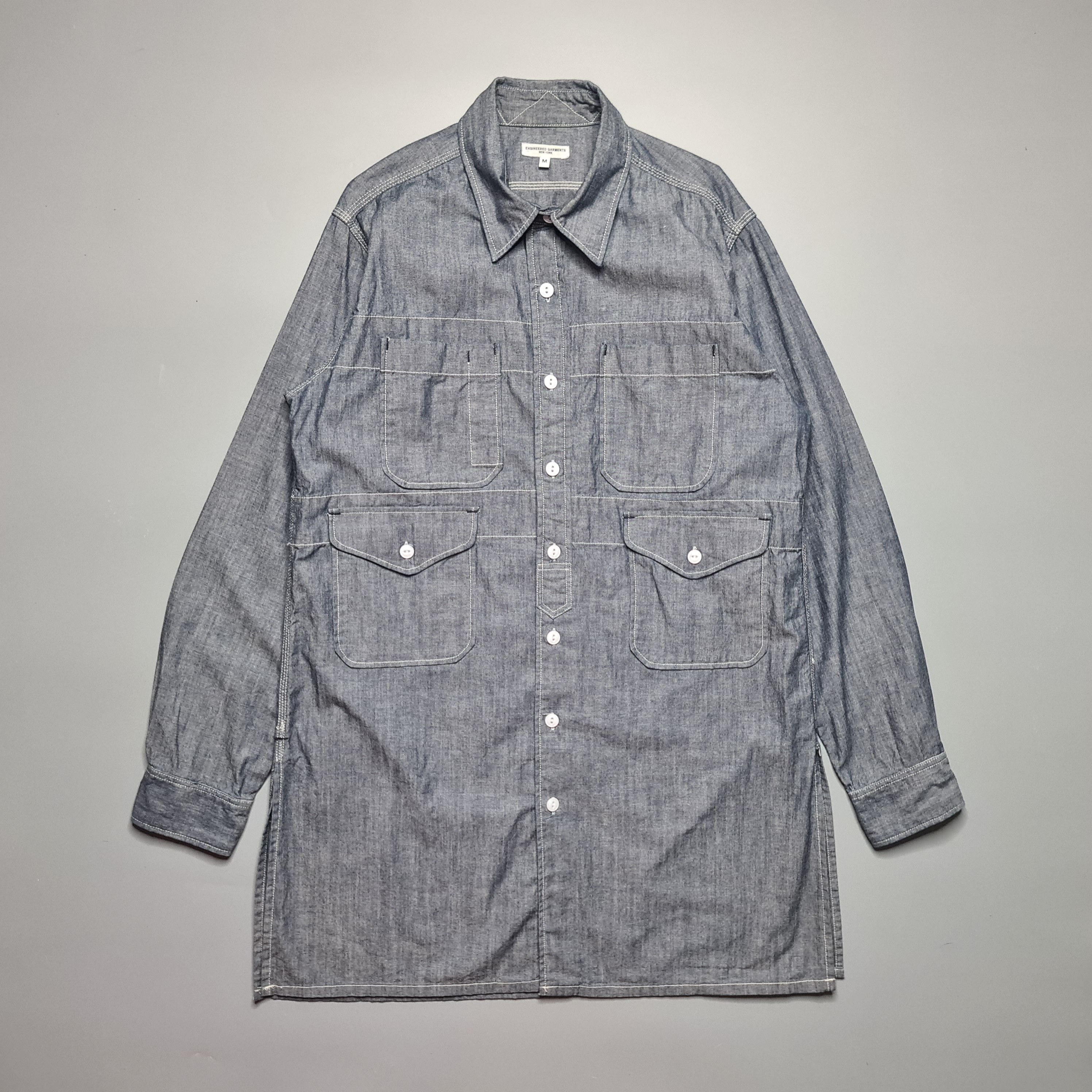 EG x Beams Plus - Cone Chambray - Long Work Shirt - 1