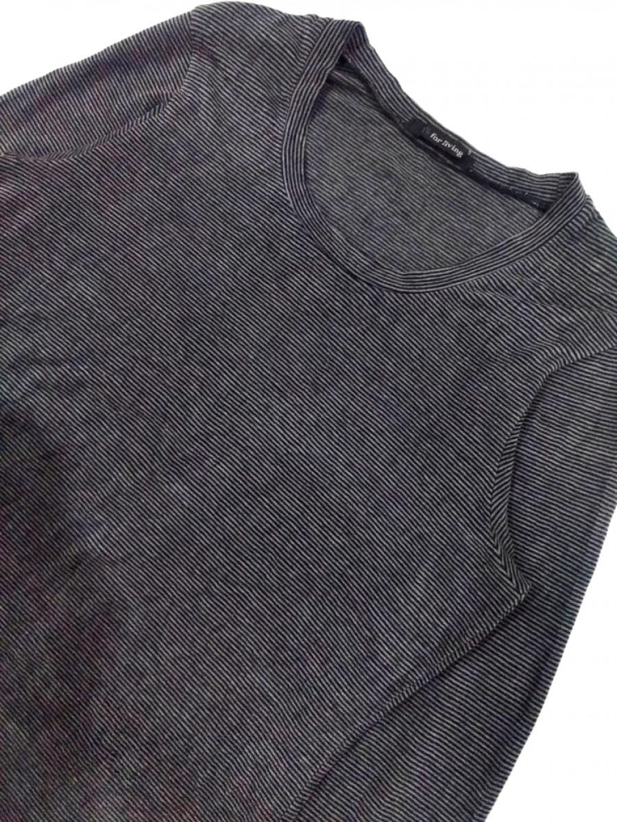Ys For Men / Yamamoto - RARE! Y'S FOR LIVING UNISEX STRIPES L/SLEEVE TEE - 5