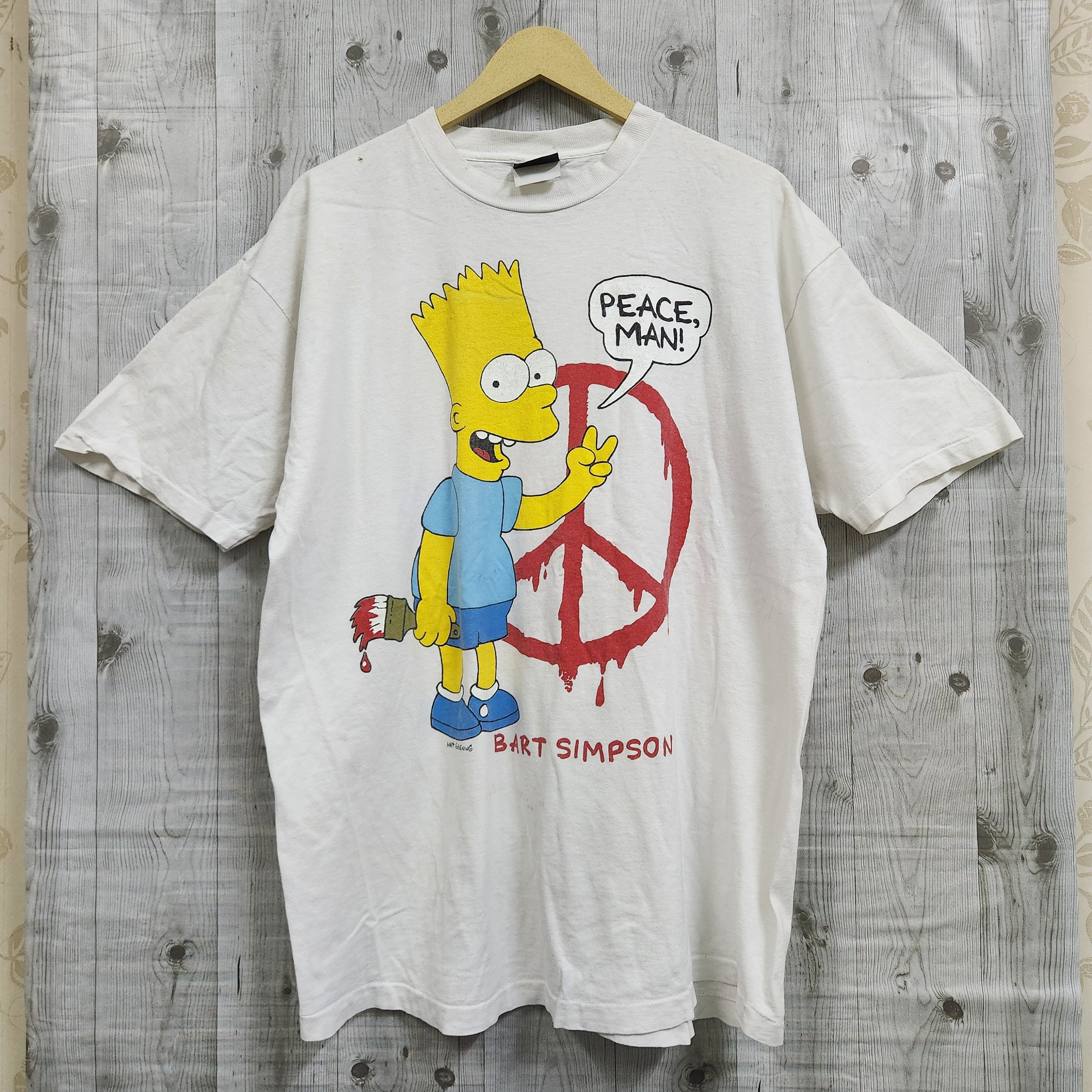 Vintage Bart Simpson Matt Groening TShirt Single Stitches - 1