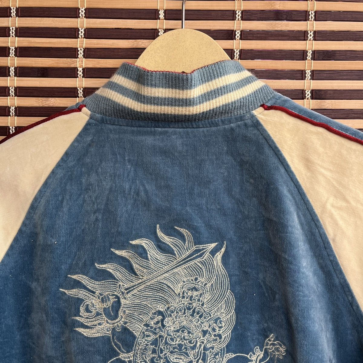 Vintage - Reversible MashMania Suede Sukajan Samurai Ghost Embroidered - 17