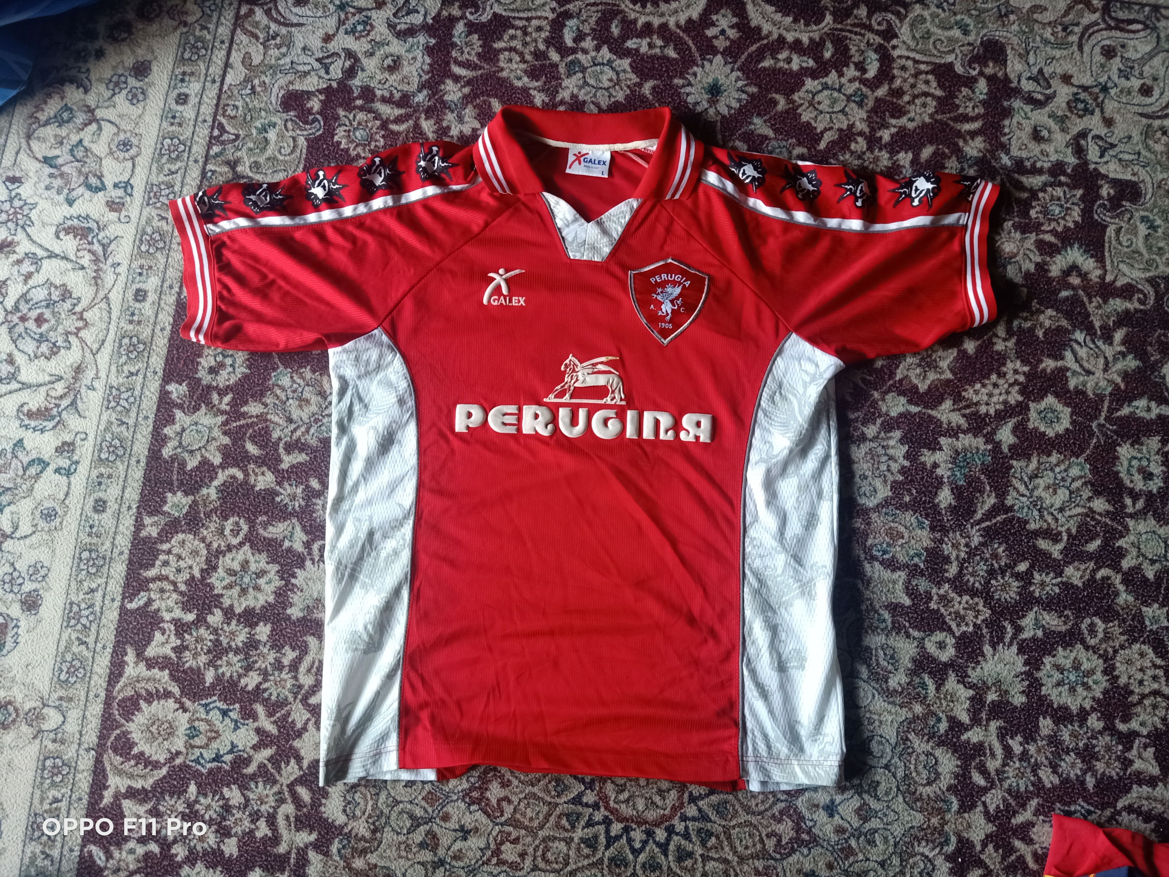 Vintage - Vtg 99 AC Perugia Hidetoshi Nakata Galex Jersey - 1