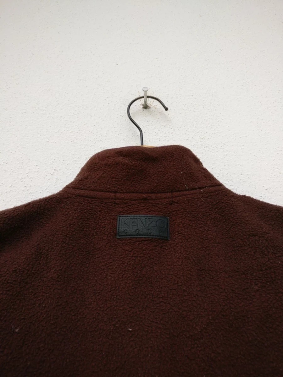 Vintage Japan Fleece Vest Zipper Jacket Outerwear - 6