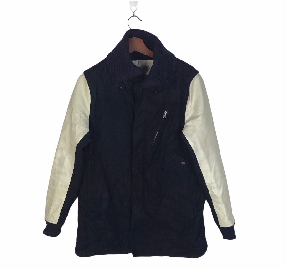 White Mountaineering Wool Leather Jacket - 1