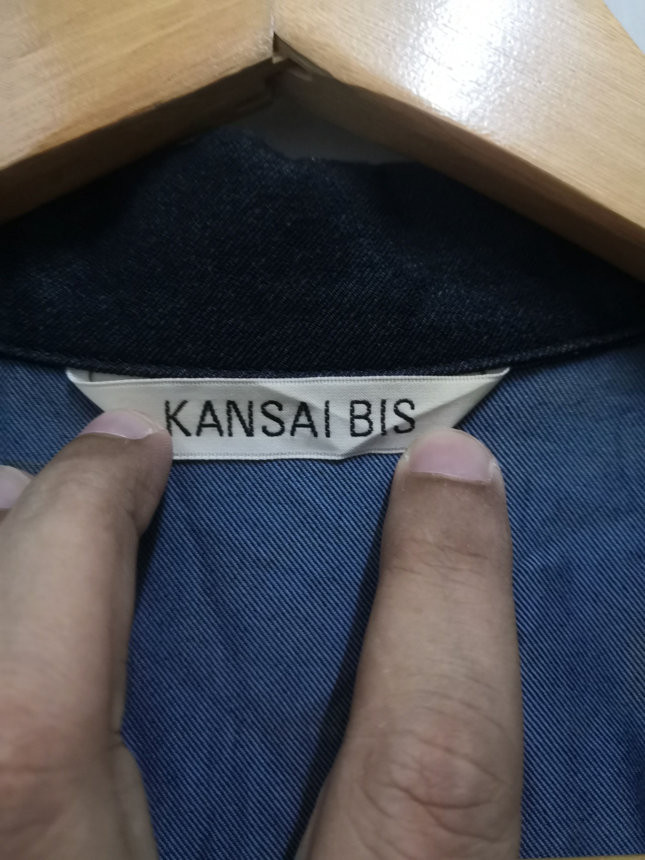 Vintage Kansai Yamamoto Kansai Bis Navy Blue Mens Vest - 8