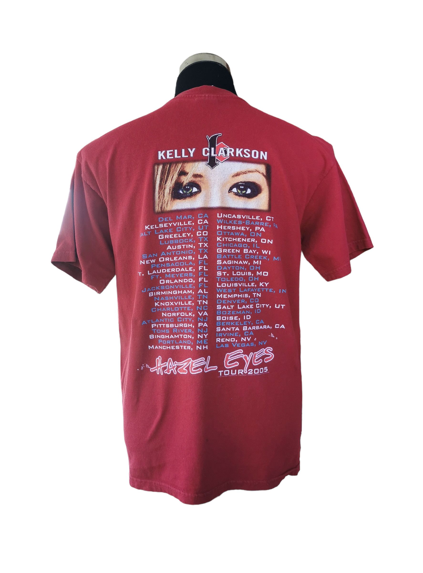 Vintage Kelly Clarkson Artist Singer Hazel Eyes Tour Shirt - 4