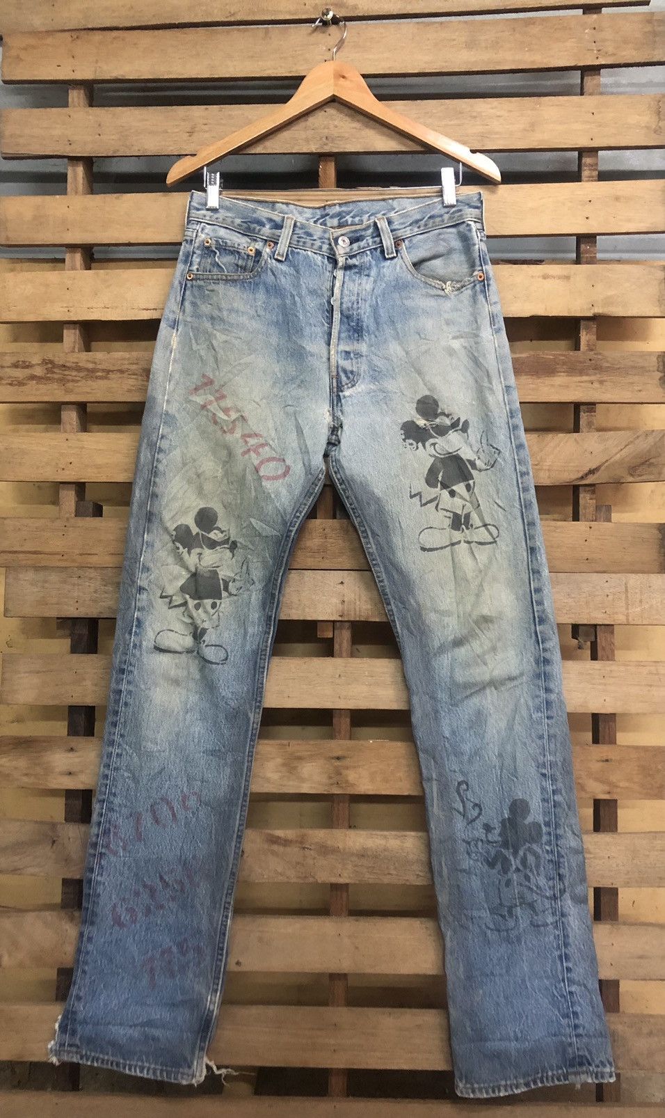 Rare Limited Edition 1997 Levi’s X Mickey Mouse Distressed - 1