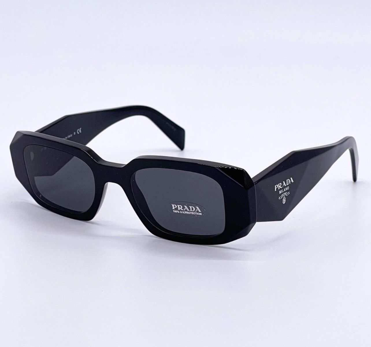 NEW PRADA PR17WS 1AB5S0 SUNGLASSES PRADA PR 17WS BLACK - 2