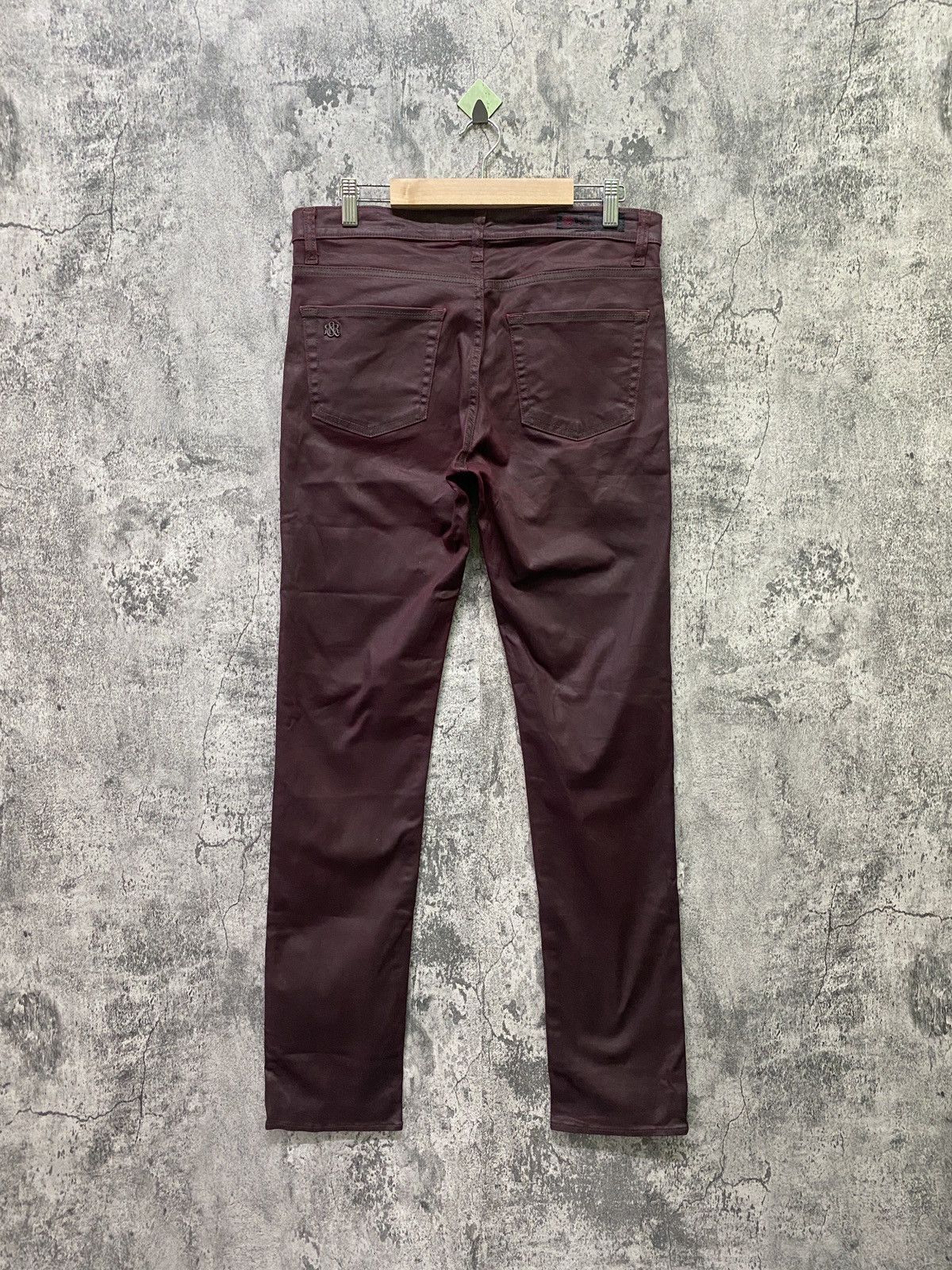 ROCK & REPUBLIC Maroon Waxed Pant - 2