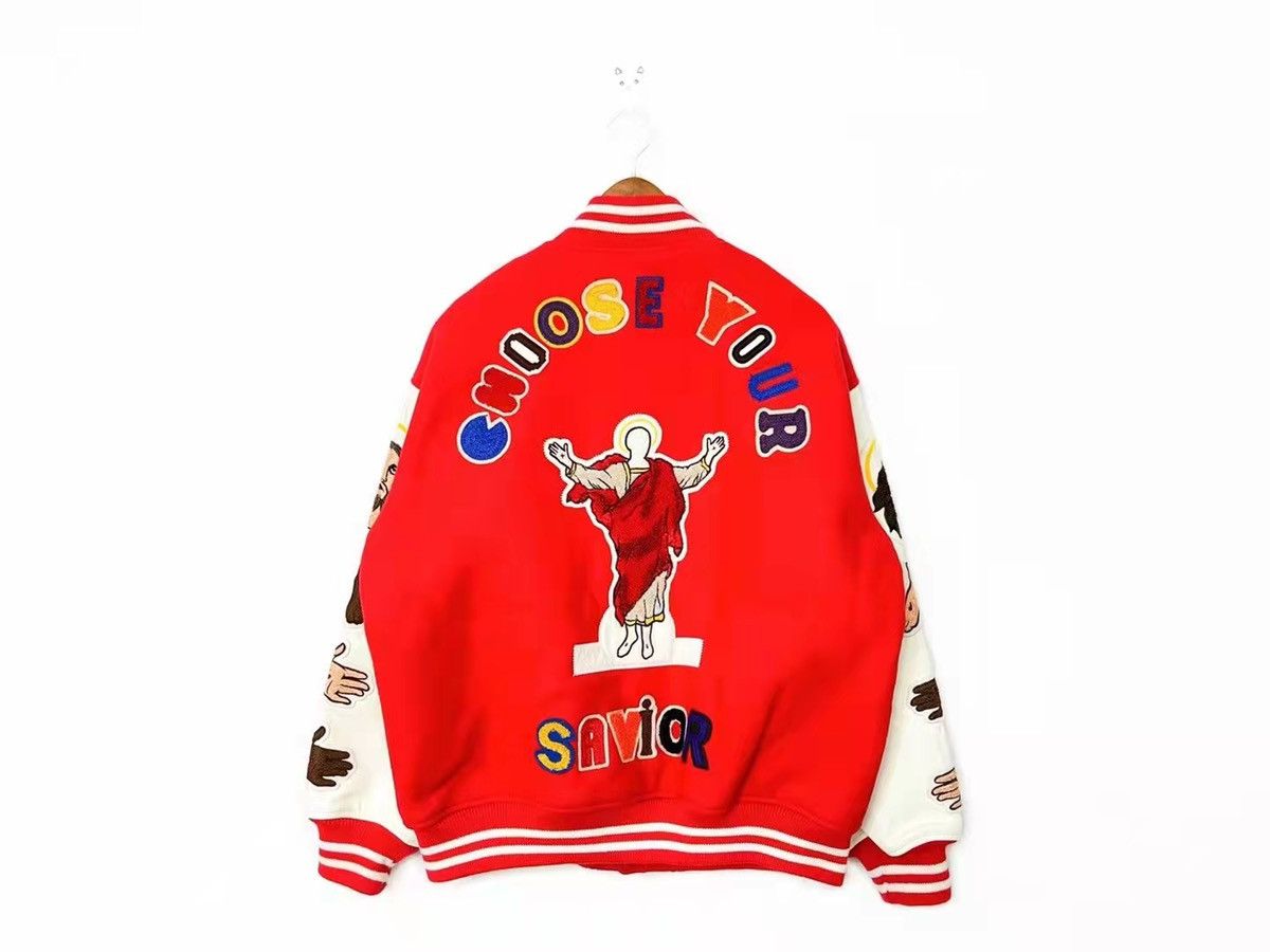 Letterman varsity stadium jacket red - 2