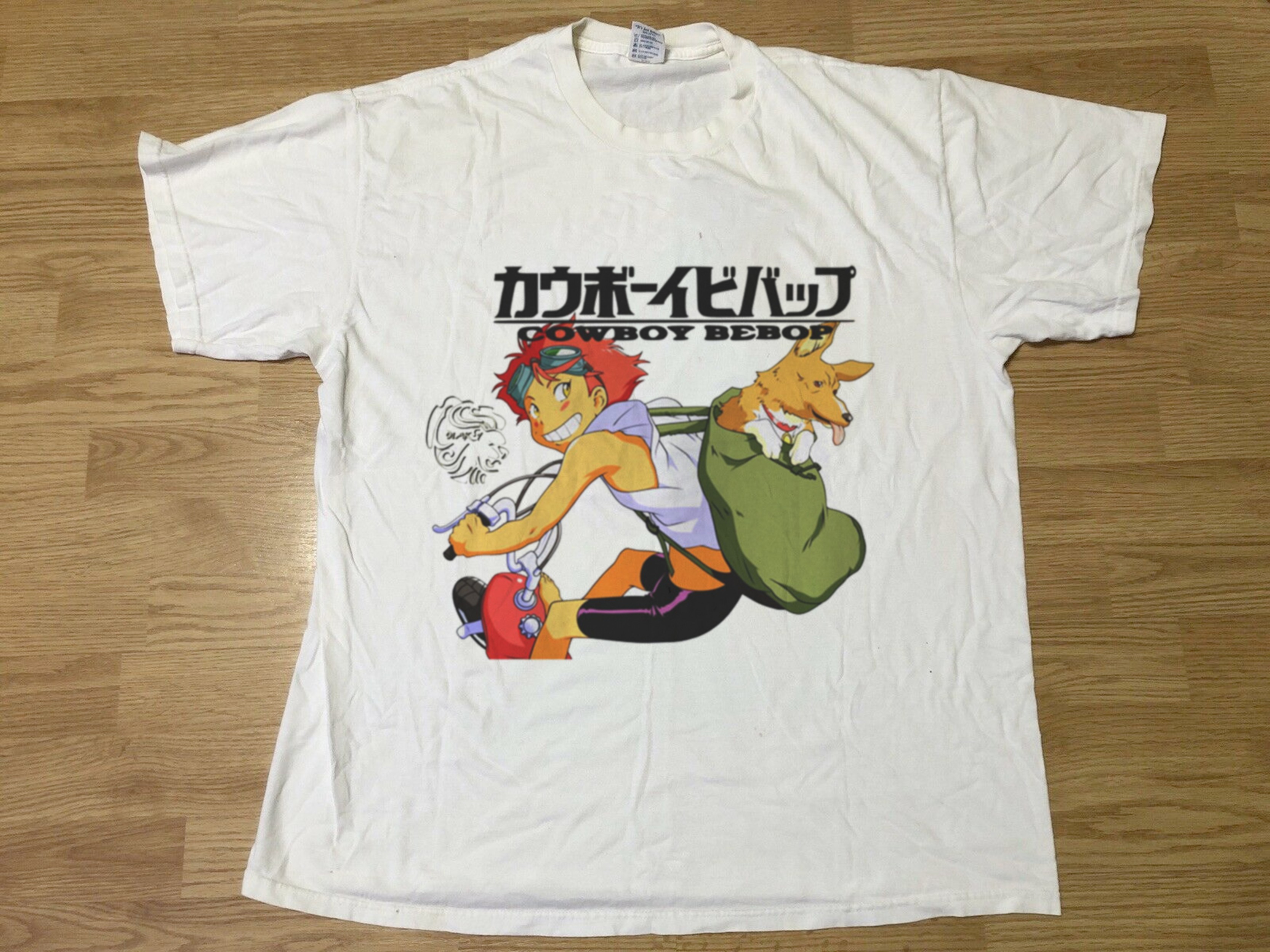 Cowboy Bebop Anime White Tee Shirt Vtg Style - 1