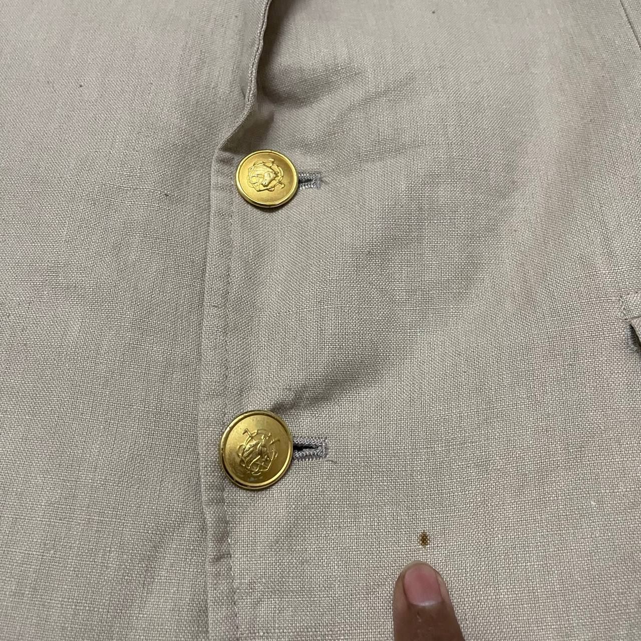 Vintage Chaps Ralph Lauren Gold Button Blazer Jacket - 5