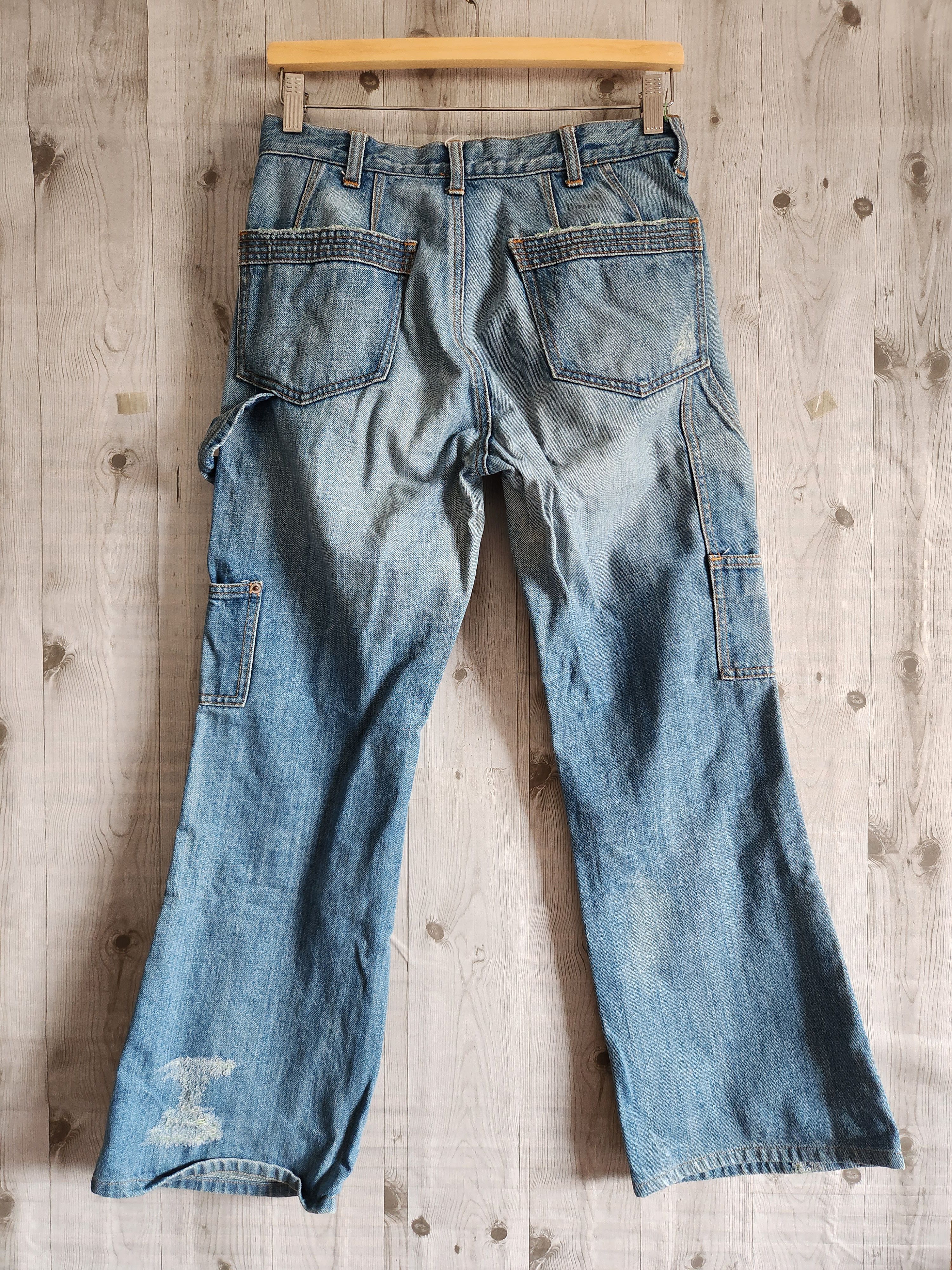 Distressed Denim - Distressed Plus Bleu Blue Japan Bush Pants Denim Jeans - 14