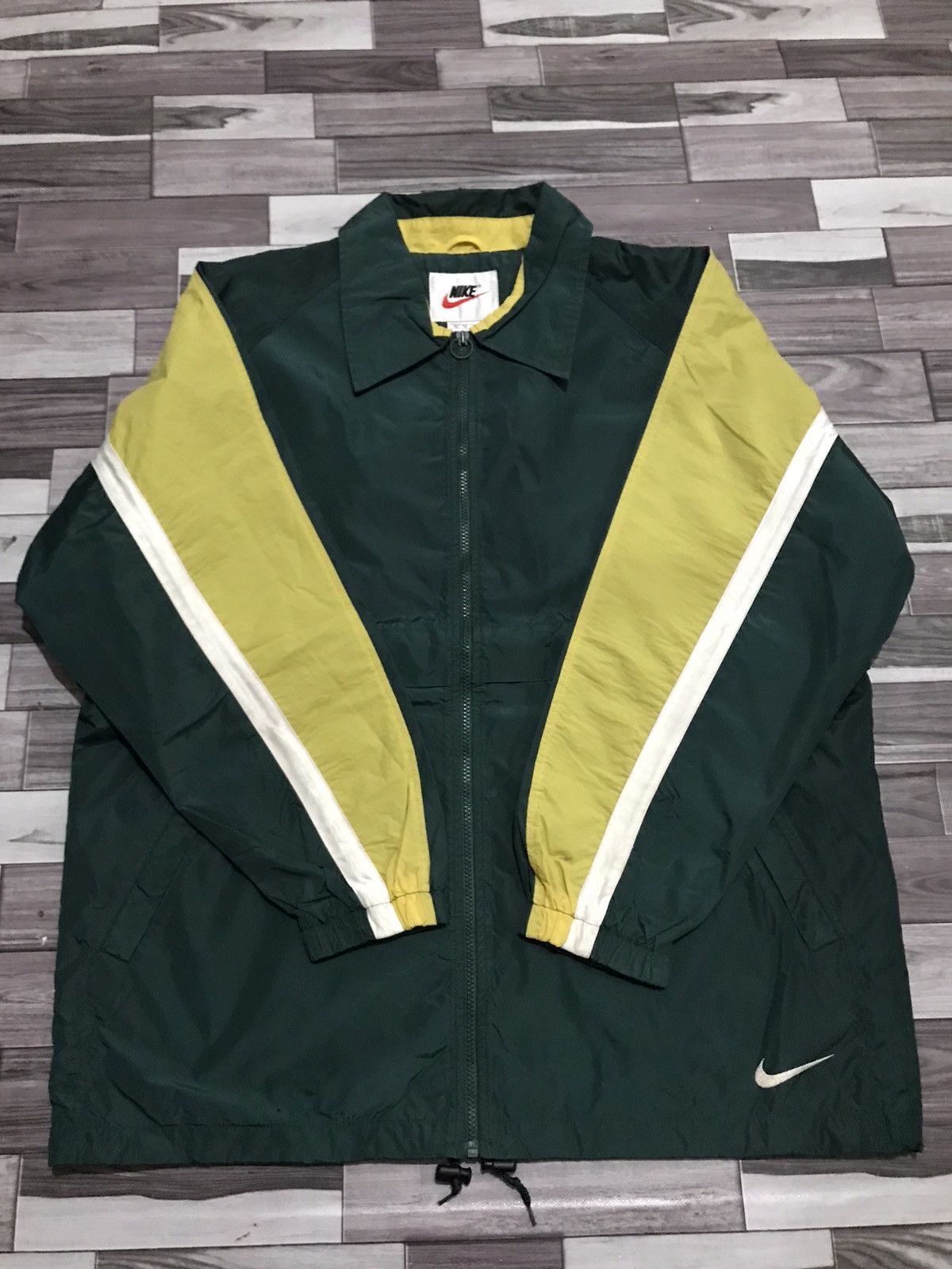 Vintage Nike Big Swoosh Colorblock Windbreaker Jacket -R6 - 1
