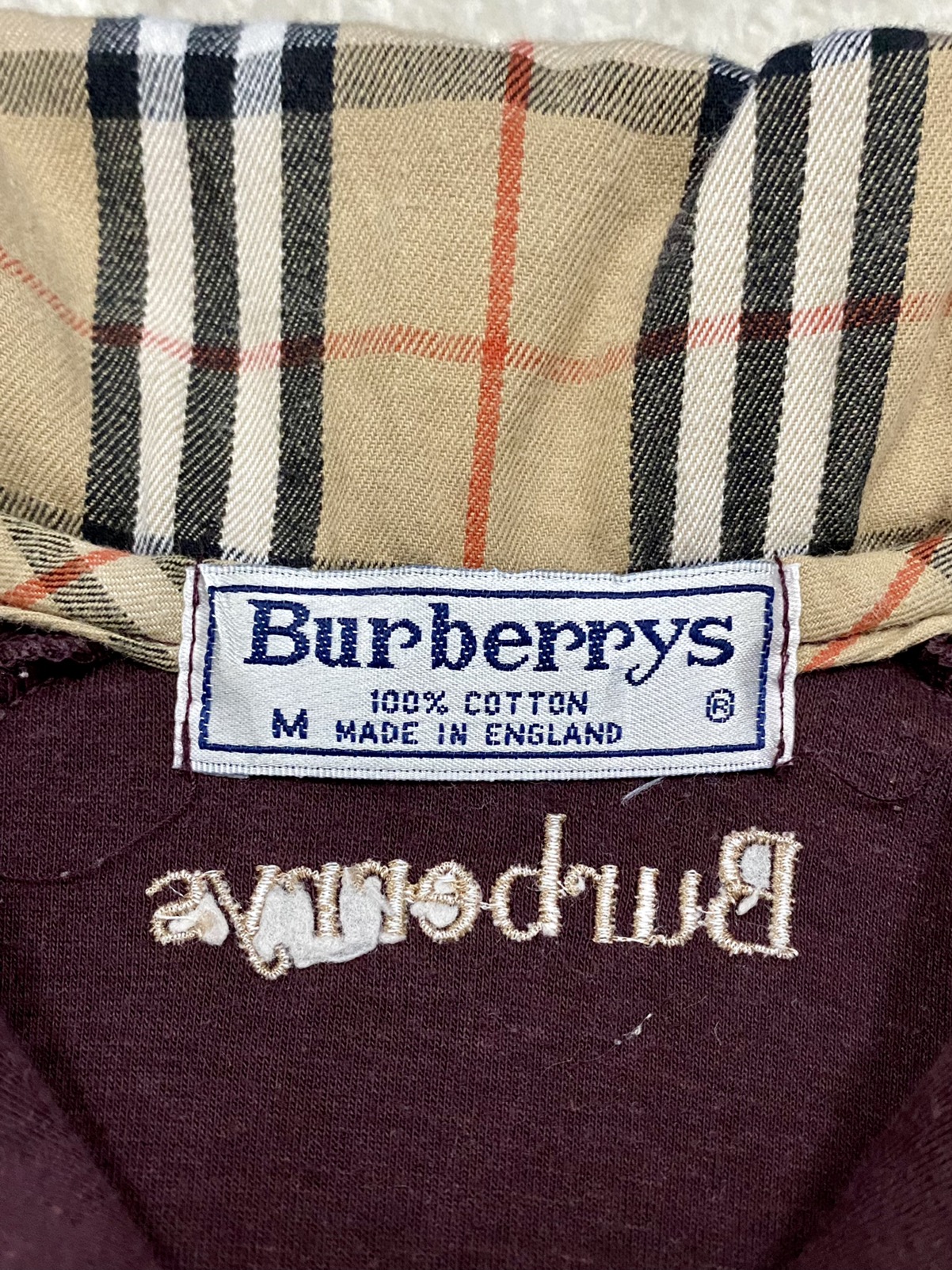 Burberry Prorsum - VTG BURBERRY’S NOVACHECK EMBROIDERY SPELLOUT FADED ENGLAND - 14