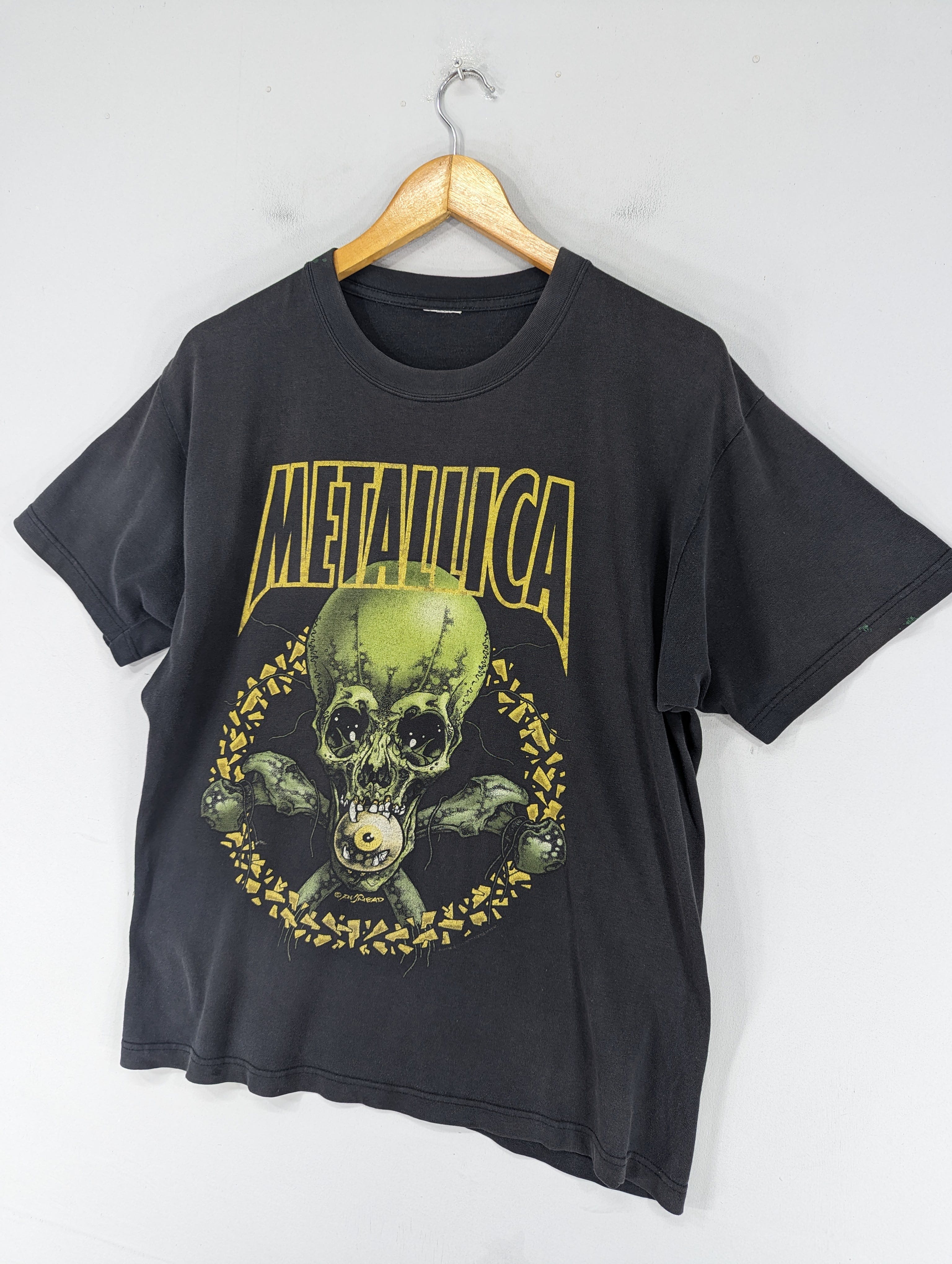 🔥Vintage Y2k Metallica Pushead No Leaf Clover Distressed