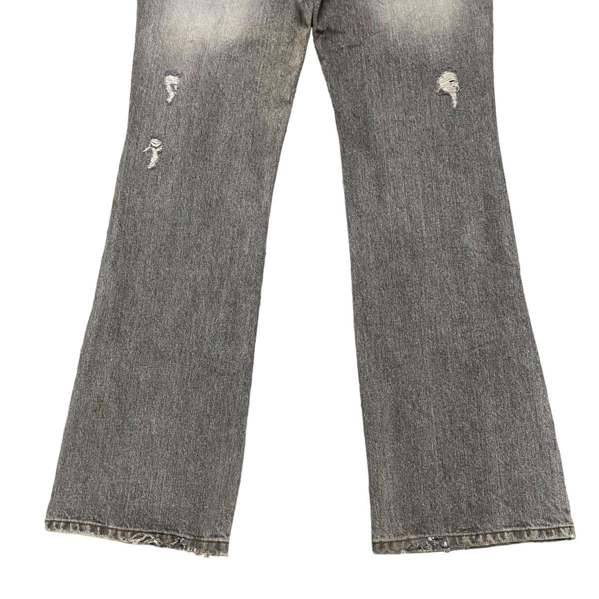 FUGA Distressed Denim Flare Jeans - 12