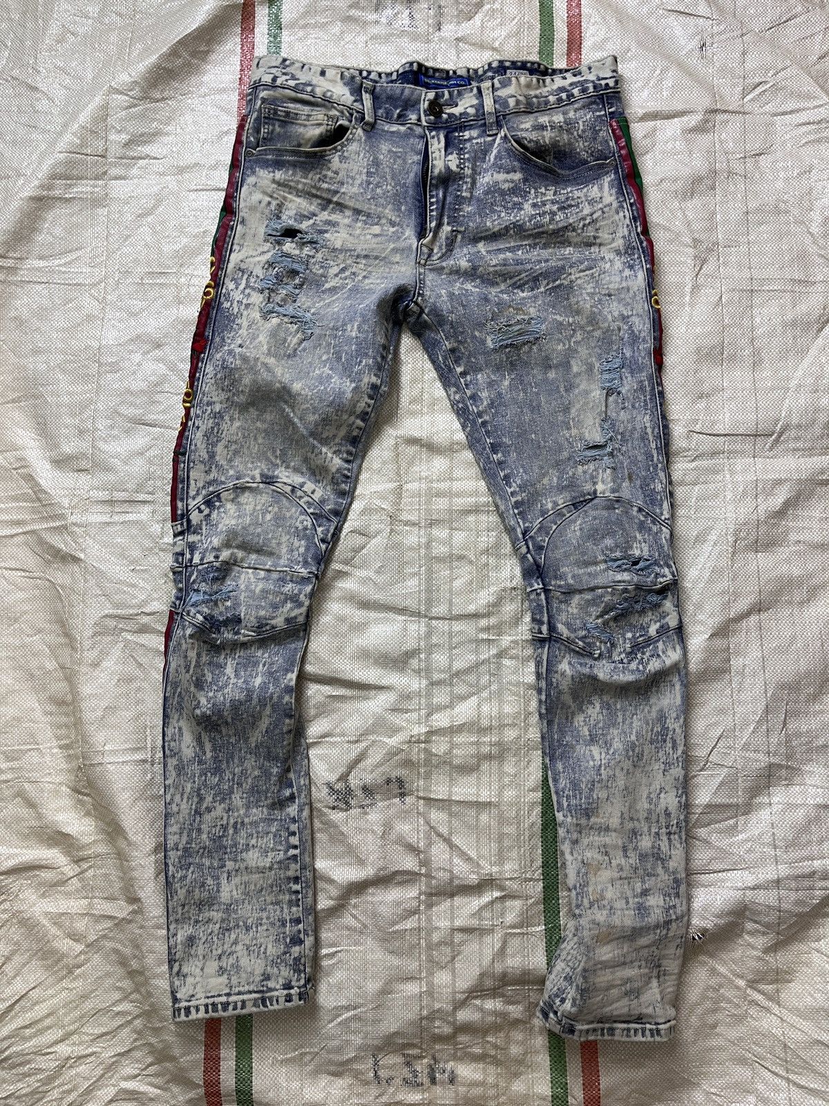 Avant Garde - Acid Wash Distressed SMOKE RISE Denim Jeans Japan - 20