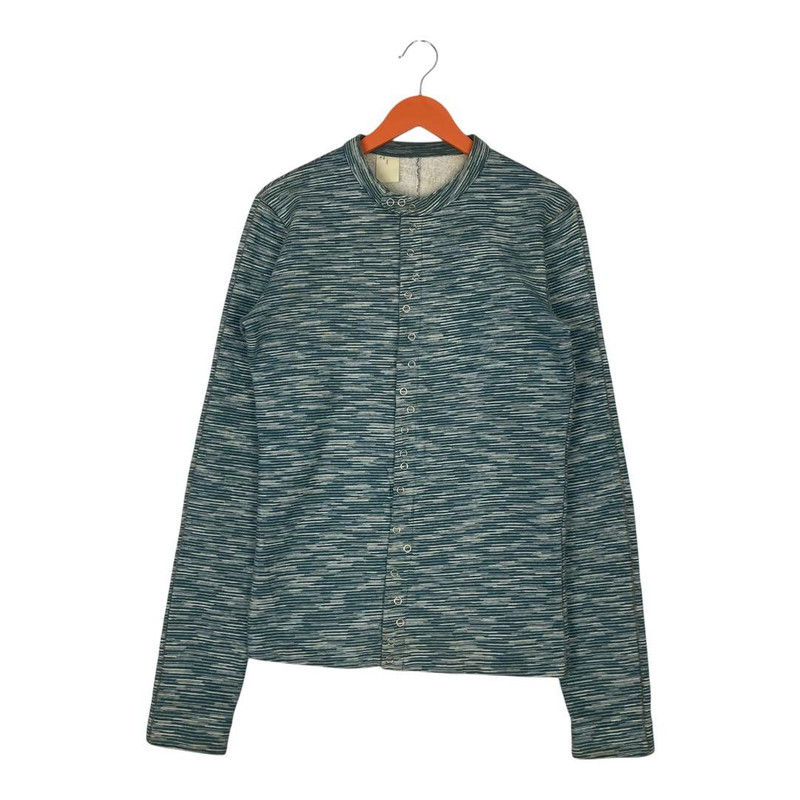 Vintage N.Hoolywood Striped Style Snap Button Sweatshirt - 1