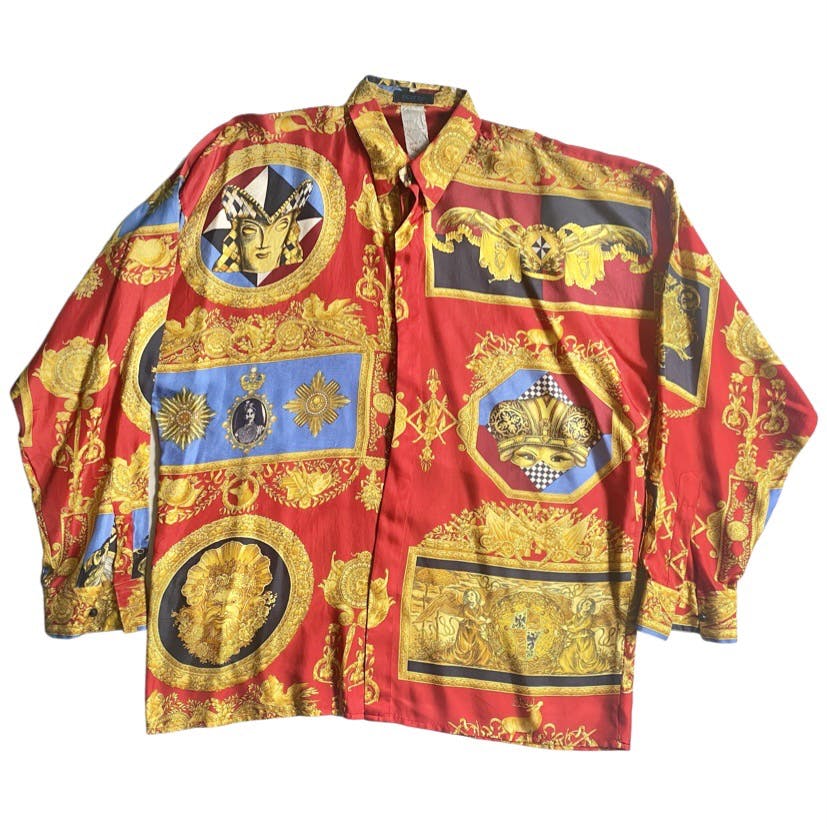 Vintage 1992 Istante Versace Silk Shirt - 1