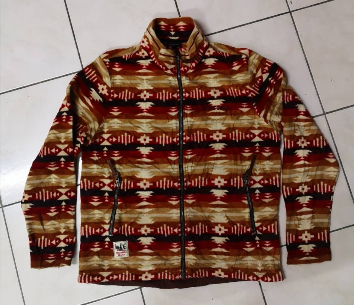 Japanese Brand - Zip Up Printed Fleece - 1