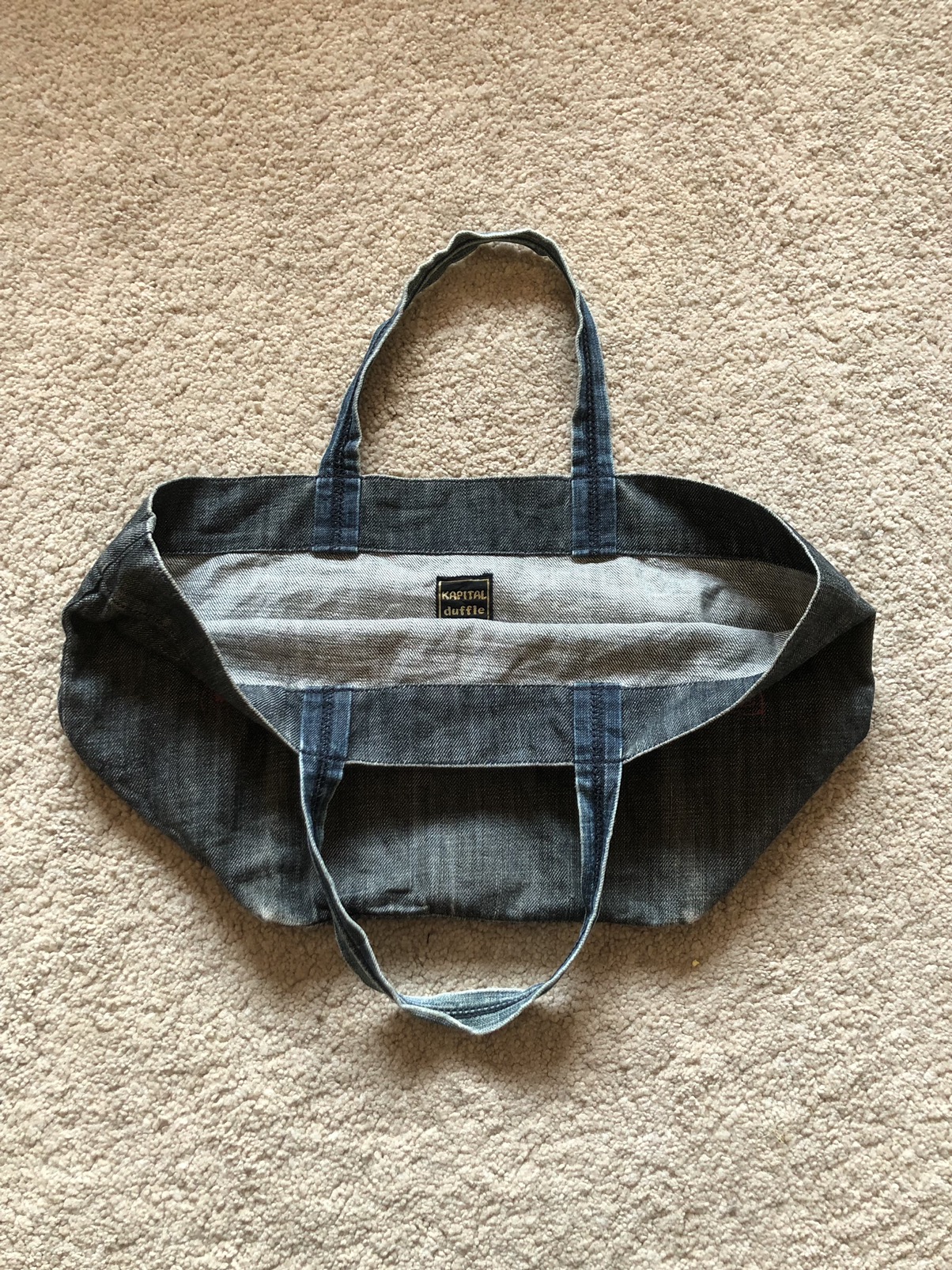 Kapital Duffle Small Denim Tote Bag - 2