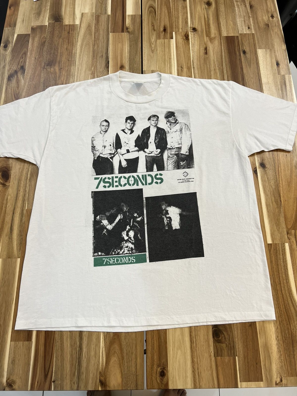 VINTAGE 90’s 7 SECONDS PUNK T-SHIRT - 1