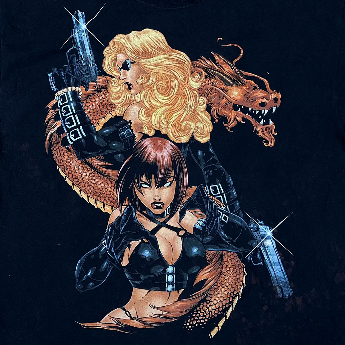 Chaos コミックスBad Kitty グラフィックTシャツ Lサイズ