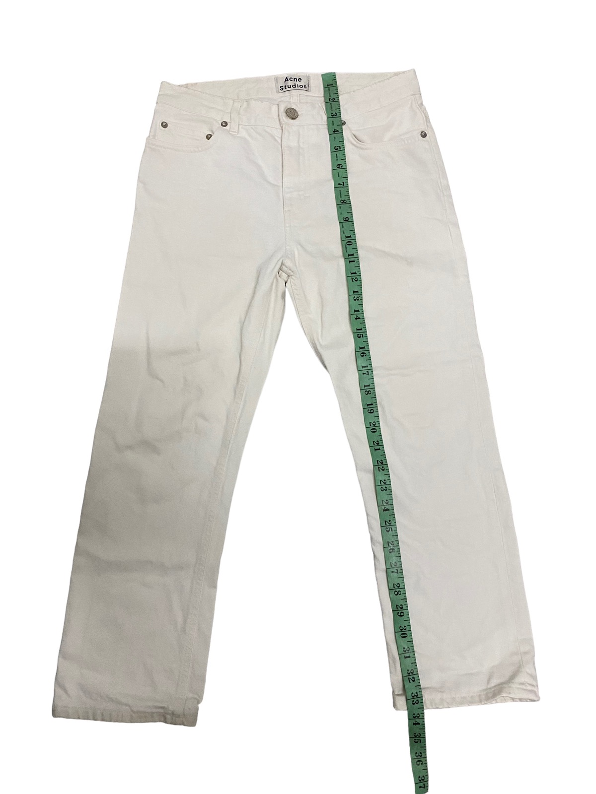 Vintage Acne Studios Pop White Denim Jeans - 15