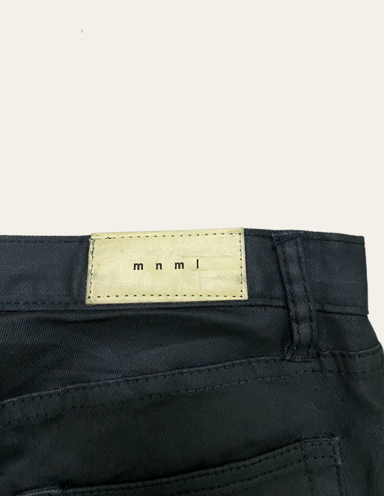 Designer - MNMLCOATED WAXED DENIM ZIPPER SKINNY S37 - 10