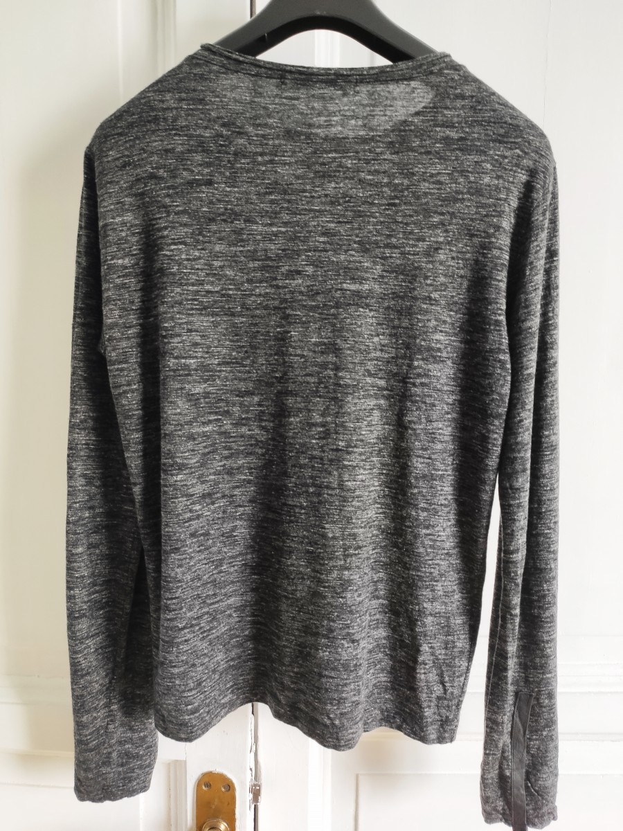 Transit Uomo - Leather trim pullover.Like Isaac Sellam or Rick Owens - 5