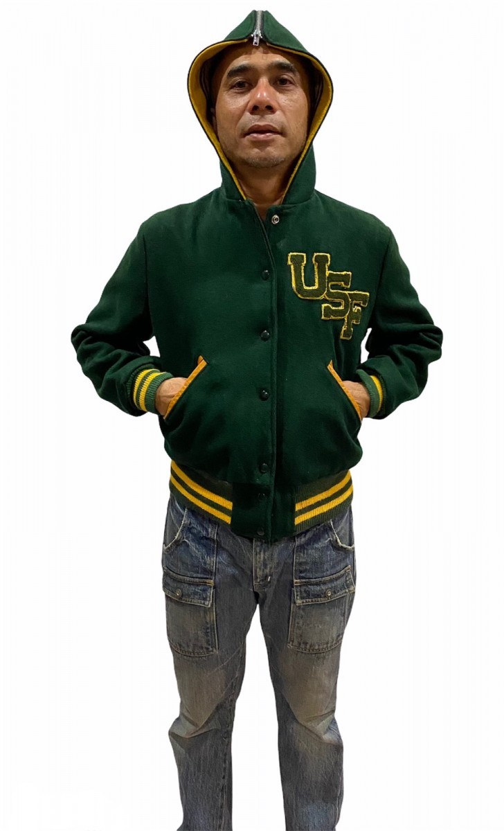 Vintage - Custom Made Award Jacket Vintage Varsity Jacket by Admiral - 5