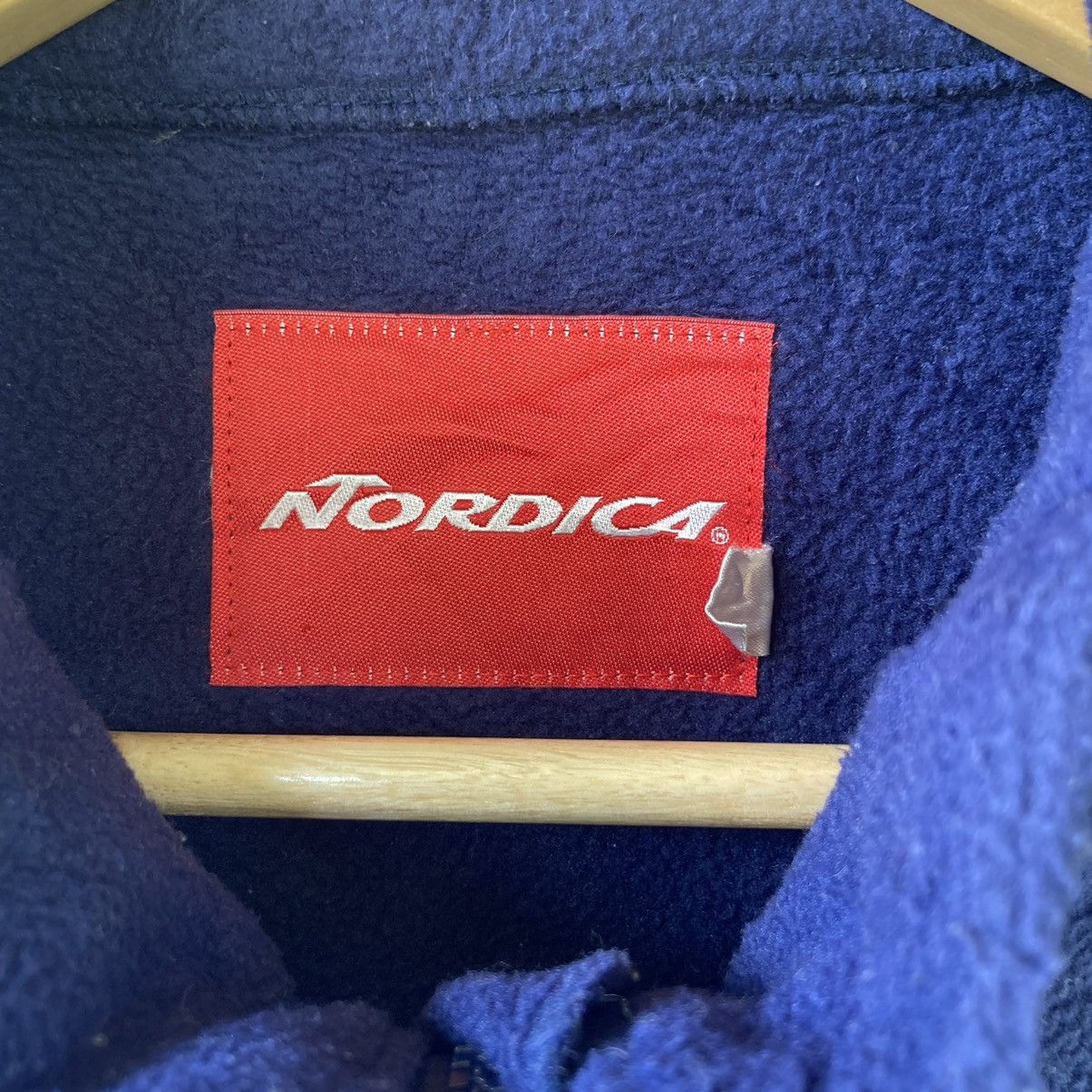 Vintage Nordica Blue Blank Fleece Sweater - 5