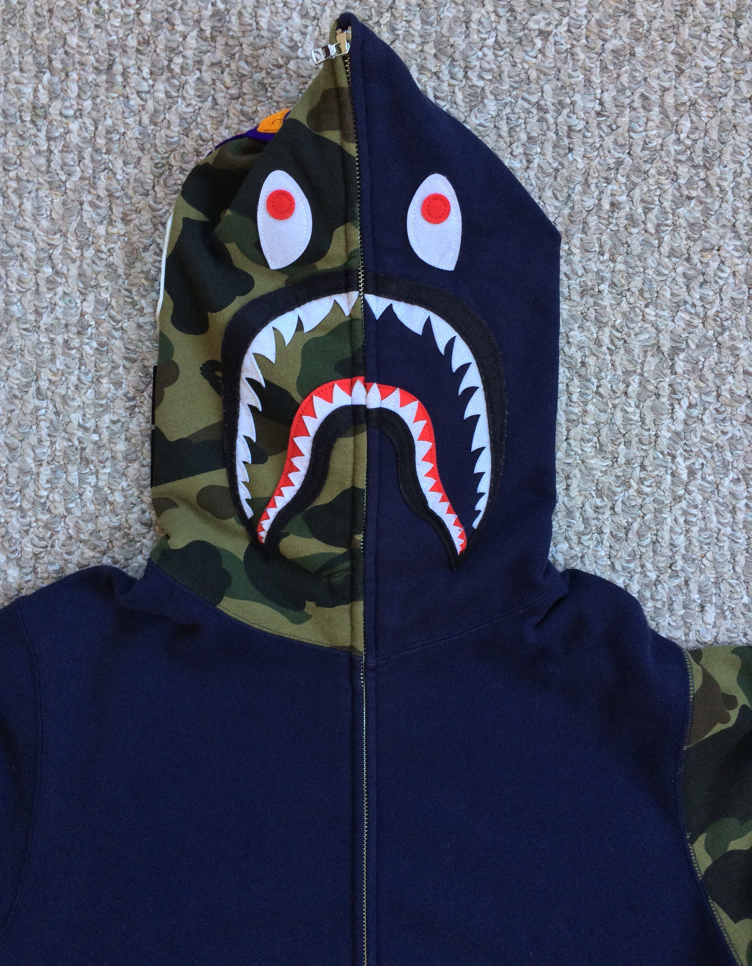 OG Bape Camo Shark Hoodie - 2