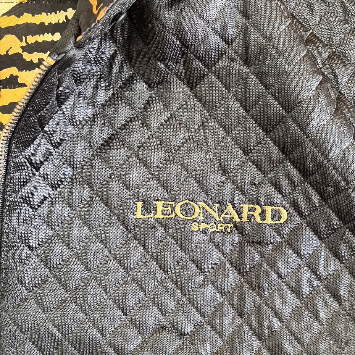 Designer - Vintage Leonard Paris Quilted Bomber Jacket With Hooded - 2