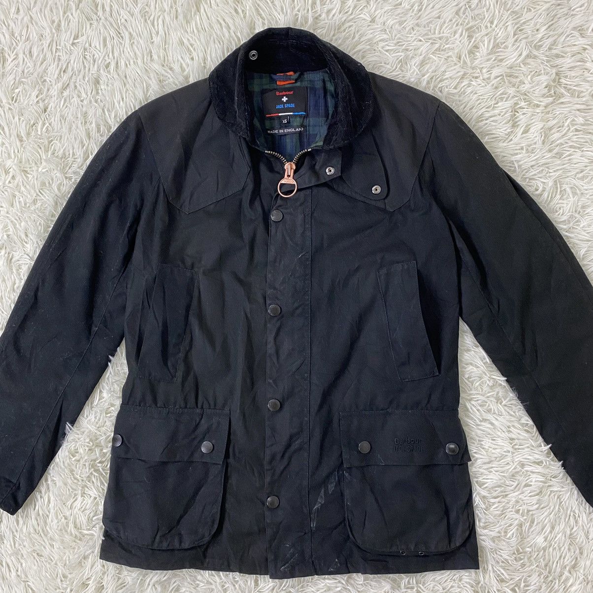 BARBOUR X JACK SPADE WAX HAUNTING JACKET - 9